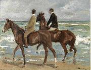 Max Liebermann Zwei Reiter am Strand USA oil painting artist